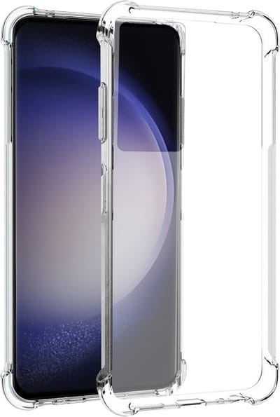 Samsung Galaxy S23 hoesje transparant siliconen backcover shockproof