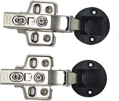 35mm Europese stijl full overlay mute hydraulische soft-close scharnier voor glazen deuren en keukenkasten met schroeven - 2 stuks