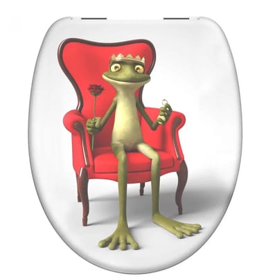 Schütte Duroplast WC-bril FROG KING met softclose