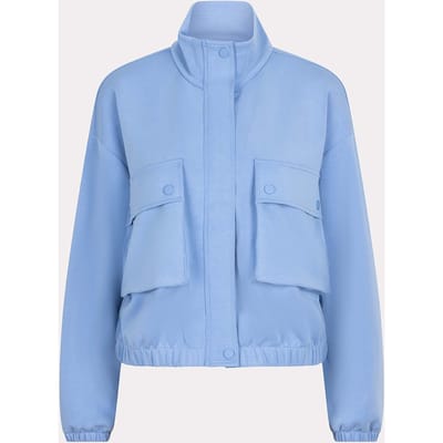 EsQualo Cardigan Bomber Modal Blue Maat: S | Bomberjacks Outlet | Dames | Blauw