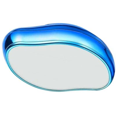 Épilateur de peau et de poils en verre nano Épilateur Exfoliant Outils de beauté à domicile pour hommes et femmes bleu