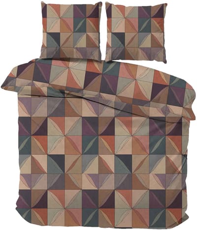 iSleep Dekbedovertrek Joris - Eenpersoons - 140x200/220 cm - Multi