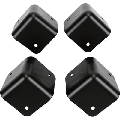 4 pièces Protecteur d'angle de haut-parleur Empilable Protecteur d'angle de caisson métallique Protection de bord pour amplis de guitare Haut-parleurs de scène PA