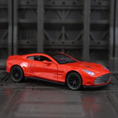 1:34 Vanquish Legering Auto Model, Deuren Kunnen Open, Geluid En Licht Terug Kracht Sportwagen Rijke Details