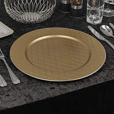 33cm Kerst Diner Oplader Platen - Herbruikbare Placemats voor Eettafel Decoratie