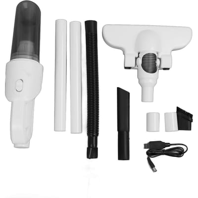Aspirateur balai léger 2 en 1, aspiration puissante, sans fil, multi-surfaces white