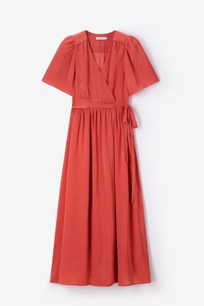 Sissy-Boy - Lichtrode maxi wikkeljurk