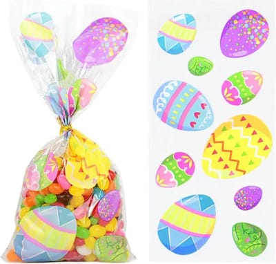 akyol Traktatiezakjes - 15 stuks - koekzakjes Pasen - Pasen - paas snoepzak - Pasen snoepzakjes - uitdeelzakjes voor een Pasen- uitdeelzakjes - Konijn zakjes - snoepzakjes - Bunny - feest - traktatie - konijnen uitdeelzakjes - pasen