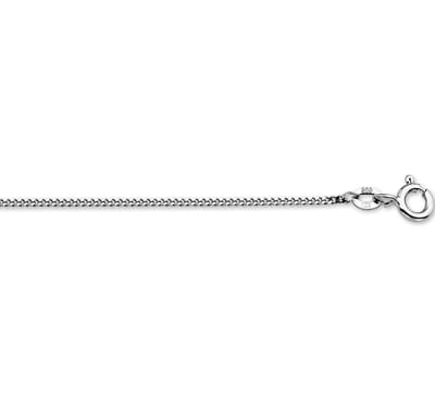 Witgouden Collier gourmet 1 4105081 38 cm