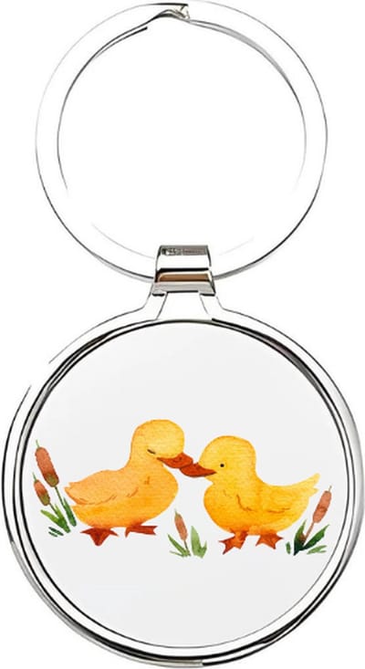 Akyol - Eenden Sleutelhanger - eend - Dierenliefhebbers - Badeend - duck - baby eend - kuikentje - vogel - sleutelhanger voor de dierenliefhebber - vijverdier - huisdier - boerderijdier - 4 x 7,5 CM