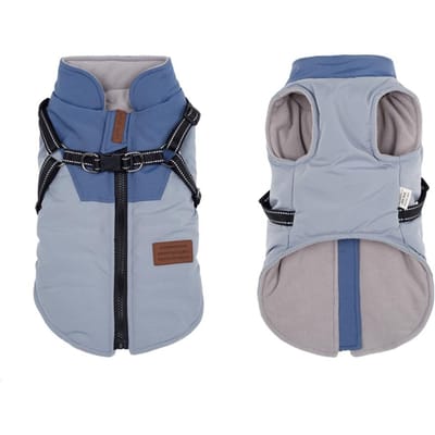 Waterdichte Hondenkleding met Tuigje Winter Warm Hondenkleding Voor Labrador Grote Hond Jas Chihuahua Franse Bulldog Yorkie Outfits XL