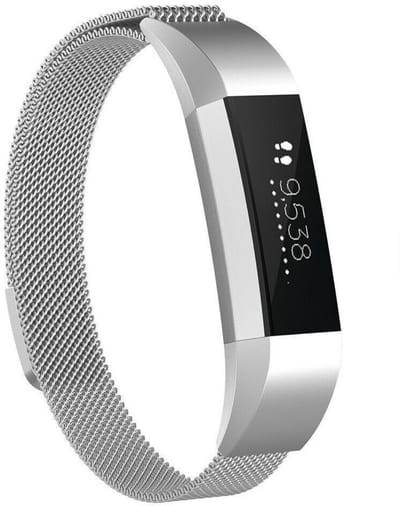 Zilverkleurig bandje geschikt voor Fitbit Alta / Alta HR - Small - Milanees - Metaal - CHPN