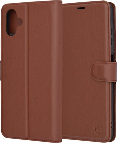 Hoesje geschikt voor Samsung Galaxy A06 4G/5G - Techsuit Leather Folio Book Wallet Case - Bruin