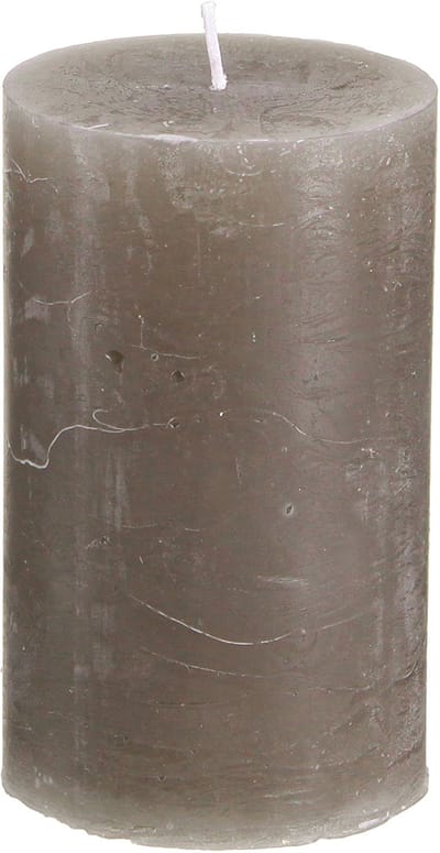 Effen pilaarkaarsen, bruine kaarsen, 60x100mm, set van 4, herfstdecora