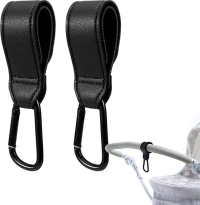2 Stuks Kinderwagen Tassenhaakjes - Tassenhanger - Buggy Accessoires - Luiertas Tassenhaak - Buggy haakjes - Haakjes voor Tassen - LOUZIR