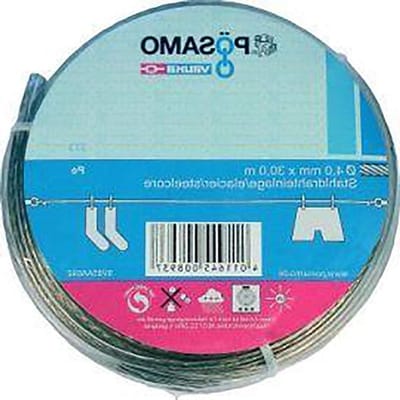 Stalen Kabel PVC - Universele Lijn - Bevestigen en Zekeren - Niet Doorhangend - 4mm x 30m - Zilver