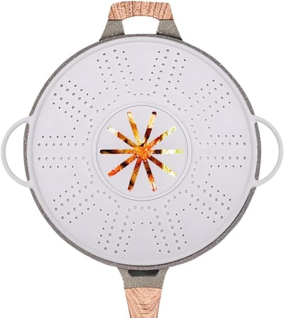 Kook Spatdeksel - Vet Spatscherm - Schoon Koken - Ruimtebesparend Ontwerp - 25-30 Cm - Paars