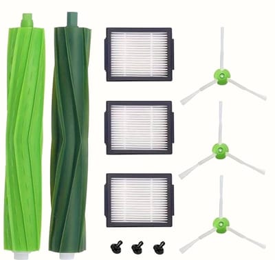 1 Set Van Vervangende Onderdelen geschikt voor IRobot I8 I8+ I7 I7+ I6 I6+ I4 I3 I3+ Plus J7 E5 E6 E7 I&E&J Serie Stofzuiger, Inclusief Multi-Surface Rubber Borstels, HEPA Filters En Edge-Sweeping Borstels