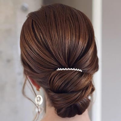 Bruidshaaraccessoire met Parels en Gouden Haarspeld voor Bruiloft en Feest