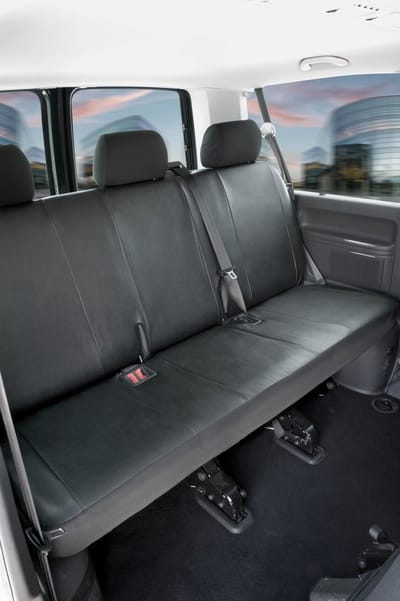 Walser Autostoelhoes Transporter Fit Kunstleer antraciet geschikt voor VW T5 - 3er Bank