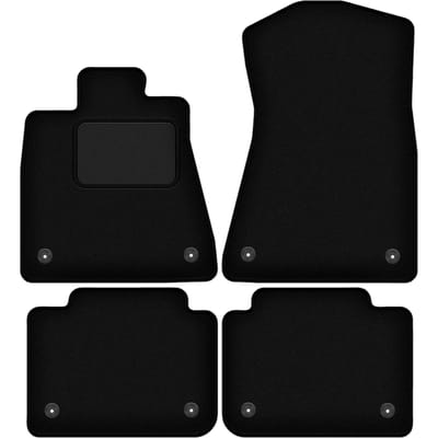Zwarte velours vloermatten voor: Lexus GS IV 0 (2012-2020)