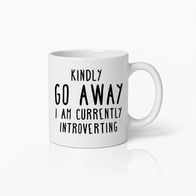 Ga Alsjeblieft Weg Mok - Grappige Introvert Quote Koffiekop - Perfect Cadeau voor Introverten en Rustige Momenten