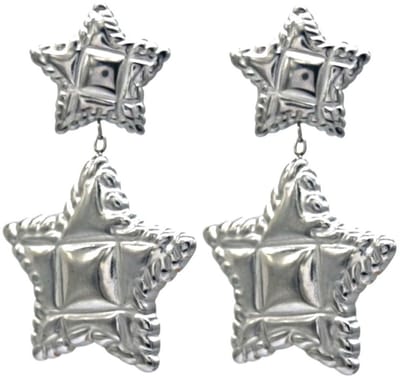 Oorbellen Ster - RVS - 3,5 cm - Zilverkleurig