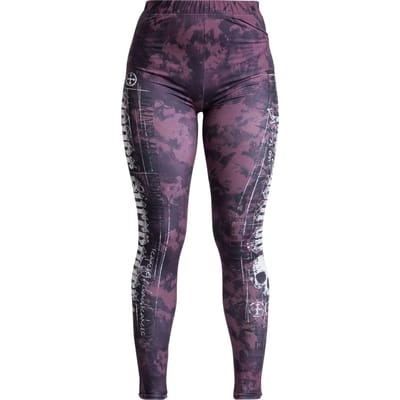 Rock Rebel by EMP - Rock Legging - Leggings with Skull Print - S tot XXL - voor Vrouwen - rood