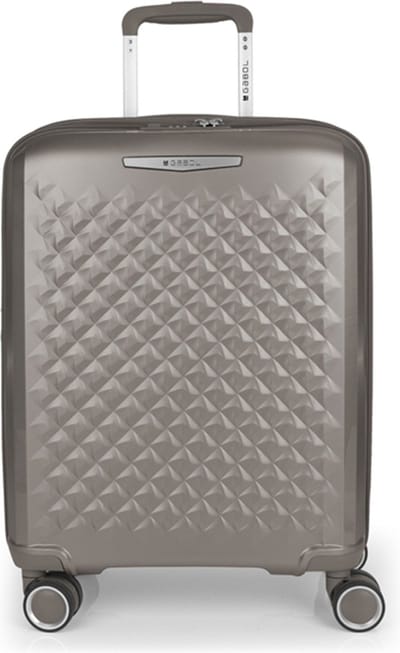 Gabol Queens 4 wielen Cabinewagen S 54 cm met uitbreidingsplooi - Harde bagage - TSA slot - champagne