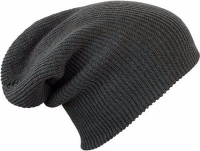 Basic Beanie Muts Dames - Grijs - One Size