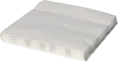 Givi Italia Feestelijke servetten - 16x - zilvergrijs - 3 laags - 33x33cm