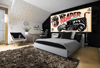 Alchemy Death Cab Cutie Car Skull   Photo Wallcovering