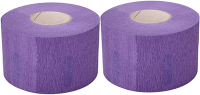 Wegwerp Nekstrips - Papieren Wikkels - Bescherming Kapper - Rekbaar Materiaal - 2 Rollen - Paars