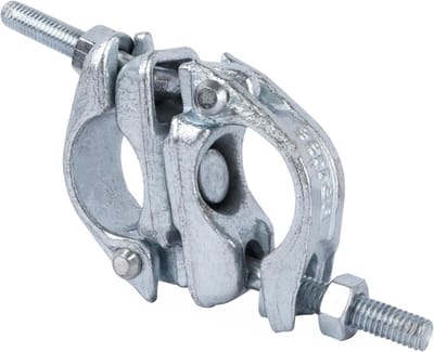 Zwenkverbinder voor steiger met dubbele koppeling 48 x 48 mm, 360° rotatie, ideaal voor bevestigingsstangen