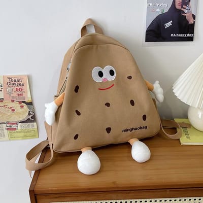 Koekjestas Dames Japans Ins Zacht Cartoon Schattige Canvas Rugzak