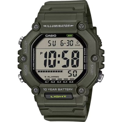 Casio Casio Collection AE-1600HX-3AVEF Horloge - Kunststof - Groen - Ø 46.5 mm