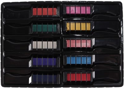 Dailygoods- Haarkrijtkammen 10 Stuks - Wasbaar - Tijdelijke Haarverf - Anti-allergisch - Voor Kinderen - Kamapplicator