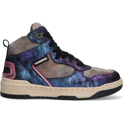 Vingino Alley Arena Sneakers blauw Leer - Dames - Maat 34