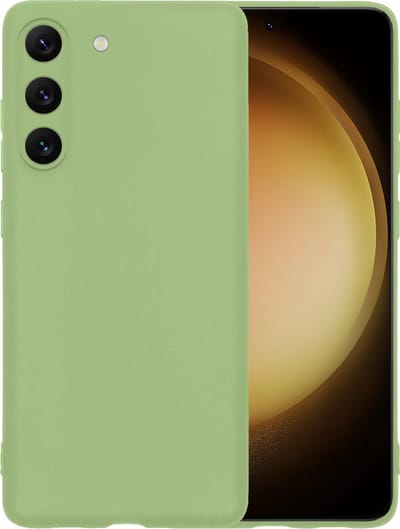 Hoesje - Geschikt voor Samsung Galaxy S23 - Sterk & Shockproof - Hoes Cover - Siliconen Case - Telefoonhoesjes - Groen