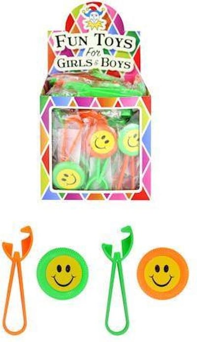 48 Stuks - Uitdeelcadeautjes - Smiley Schijven Schieters - In Traktatiebox - Smilli - Traktatie voor kinderen - Jongens - Meisjes