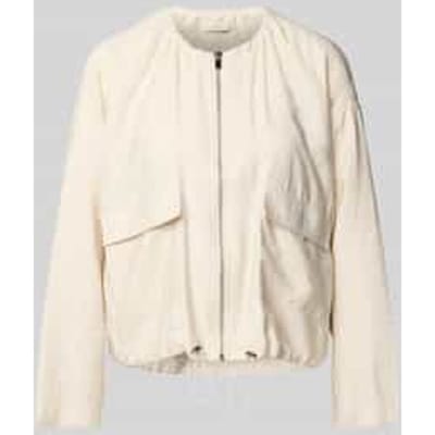 Blouson met extra brede schouders en klepzakken