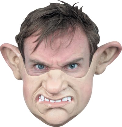 Ghoulish Verkleedmasker Chagrijn Latex Beige One-size