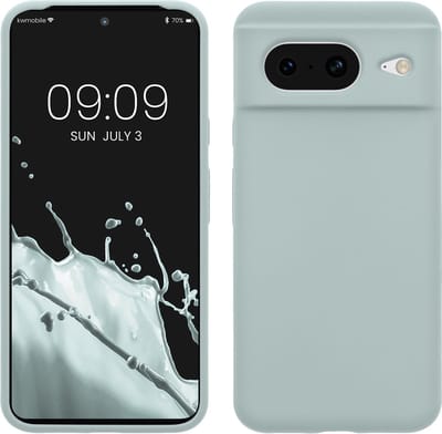 kwmobile telefoonhoesje geschikt voor Google Pixel 8 - Hoesje met siliconen coating - Smartphone case in cool mint