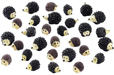 Dailygoods- Egelfiguren 30 Stuks - Miniatuurfiguren - Tuindecoratie - Kunsthars - Buiten Ornamenten - Duurzaam en Lichtgewicht