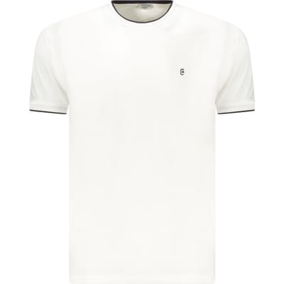 Coveri Verplaatsbare Witte Katoenen T-Shirt voor Mannen