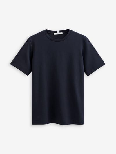 Next - Dames - Dik T-shirt met ronde hals en korte mouwen - Blauw