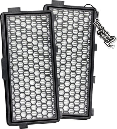 2x HEPA H12 Filter Geschikt voor Miele - Uitblaasfilter geschikt voor Miele Classic Compact C1, Complete C2 & C3 - Koolstof Filter - Vervanger voor SF-HA 50 & HEPA Airclean 50 Filter