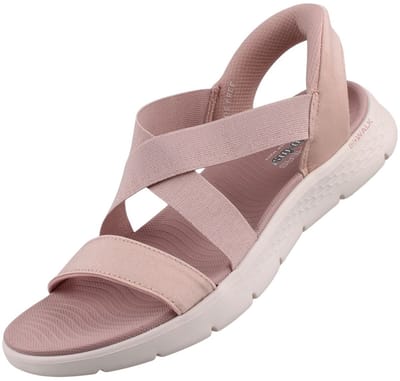 Skechers Slip-Ins Go Walk Flex Sandaal - Glimmer Up Damessandaal Roze