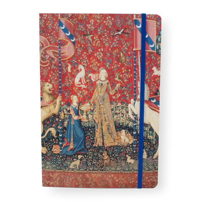 Lanzfeld Dame de Cluny - Kunst Notitieboek A5 - Gelinieerd - Tapestry - 80 Pagina's - Softcover