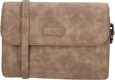 Beagles Cabrera Schoudertas - Drie Vakken - Overslag - Pasjeshouder - Achtervak - Verstelbare Schouderband - Dames - Crossbodytas - Taupe